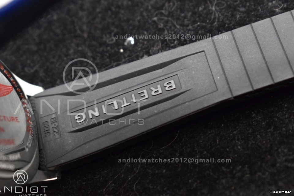 SS Best Comfortable 1165 on A Black BLSF Black Dial Automatic Rubber RG 42 SuperOcean Edition Strap 1:1 0726